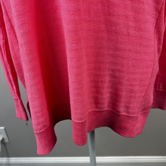 Vineyard Vines Pink Scoop Neck Pull Over Sweater XS Thin Weight Cotton - Picture 5 of 10